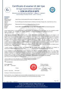 ATEX-D System Certificate Page 1